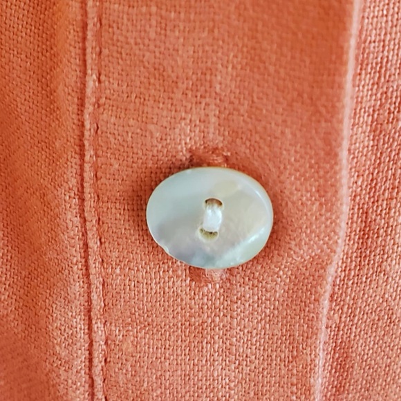 Suzanne Grae Linen Sleeveless Shirtdress Medium - Picture 6 of 8